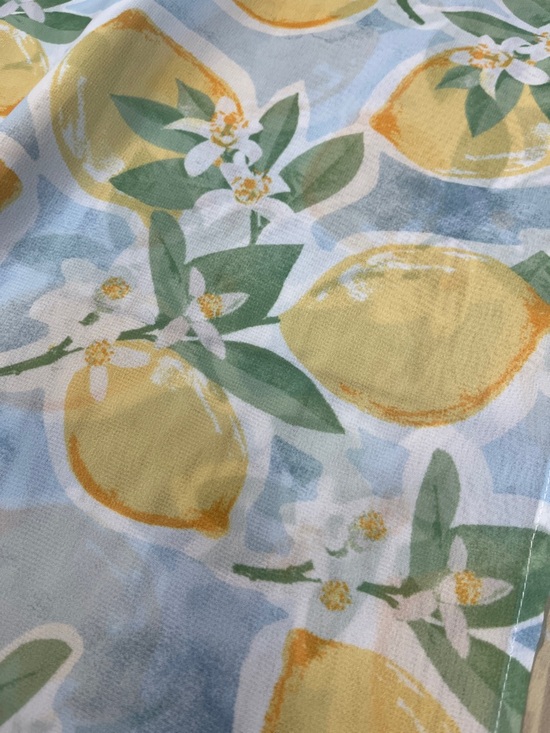 Moss Rose NWT Lemon Print Chiffon Kimono Beach Cover Up One Size Yellow - Picture 11 of 16